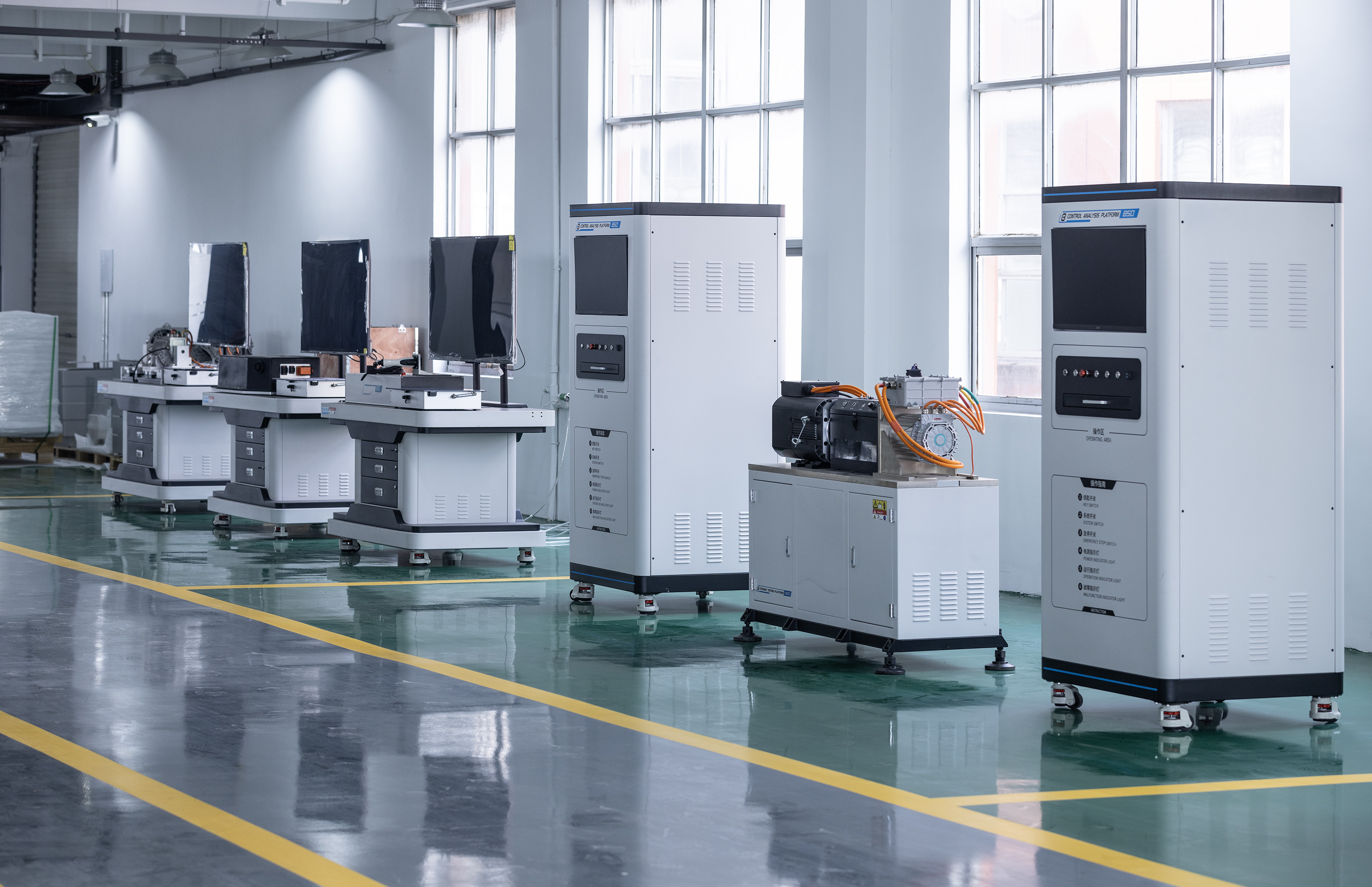 Completed BTKX automotive and NEV training systems prepared at the Beijing facility