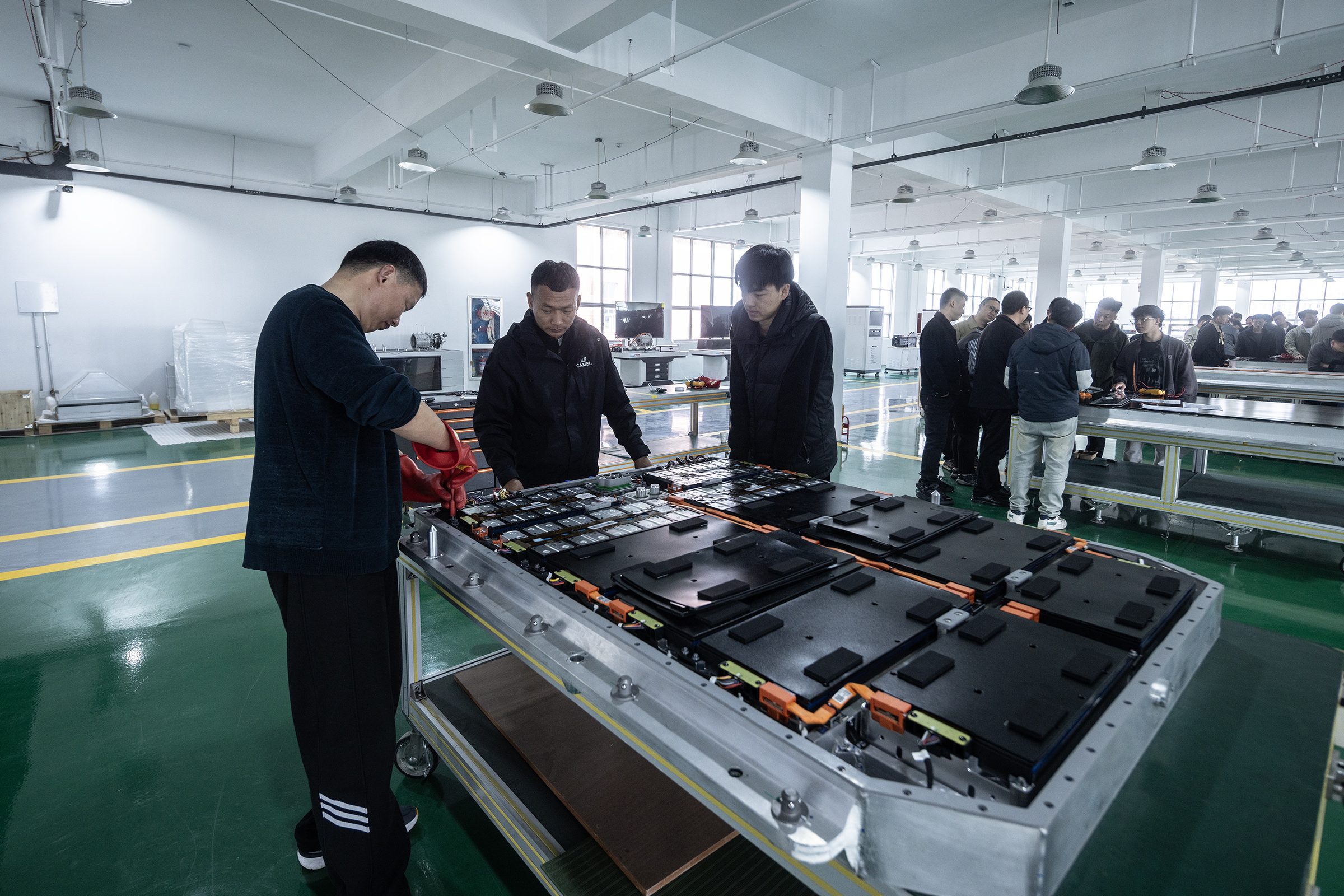 Engineers preparing vocational training systems