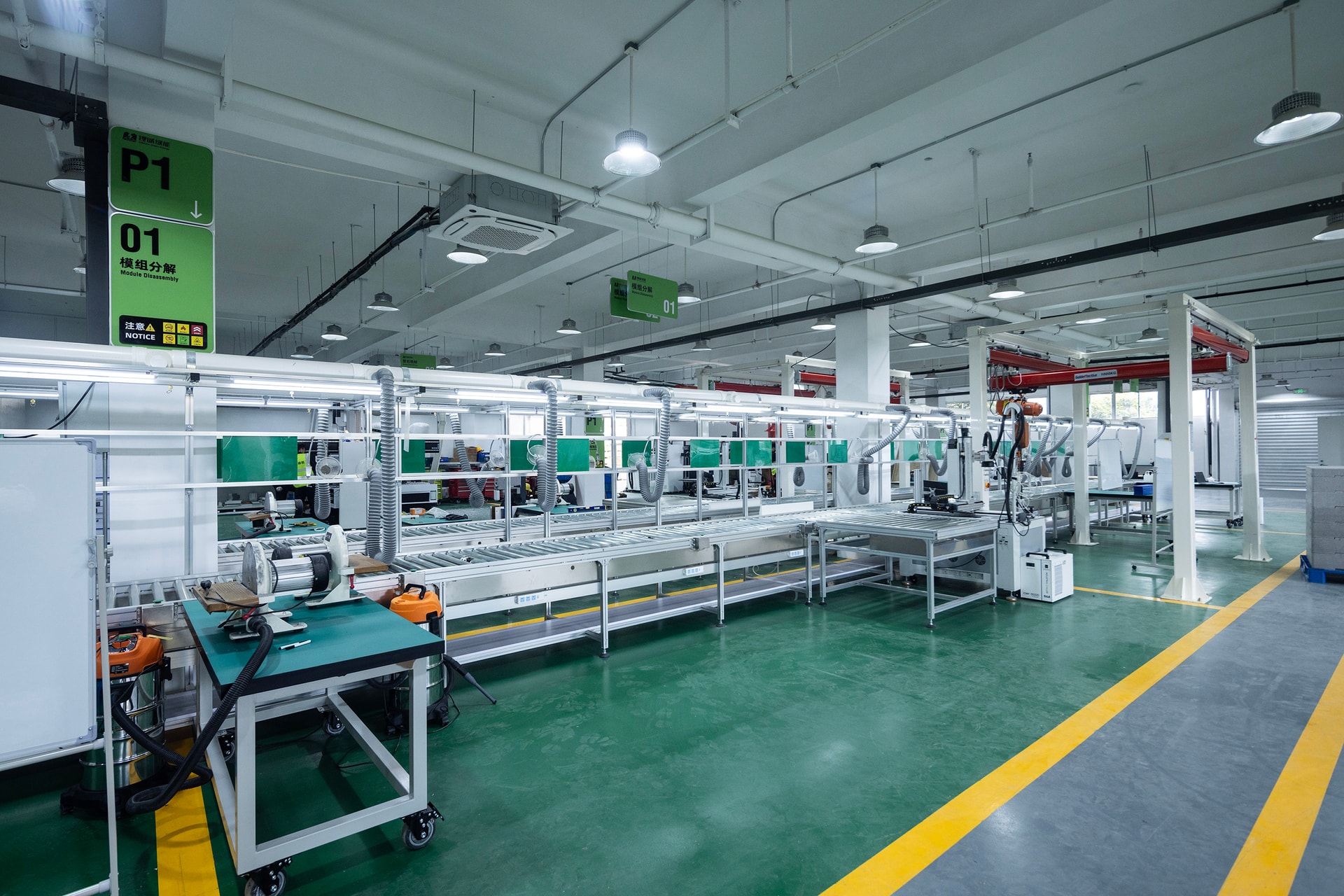 Equipment assembly and integration line at the BTKX Beijing facility